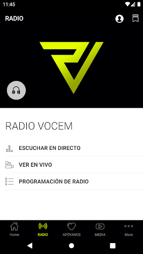 Android application Radio Vocem screenshort