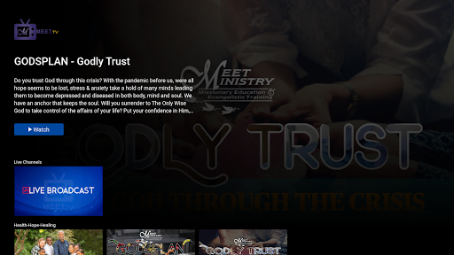 Android application M.E.E.T TV screenshort