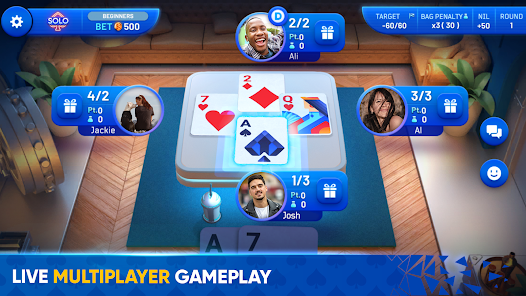 Screenshot 1 Spades Masters - Card Game android