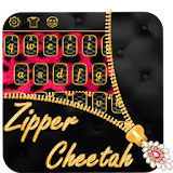 Pink Zipper Cheetah Keyboard icon