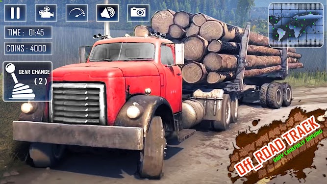 #3. Russian Truck Driving Off Road (Android) By: AF-games Studio