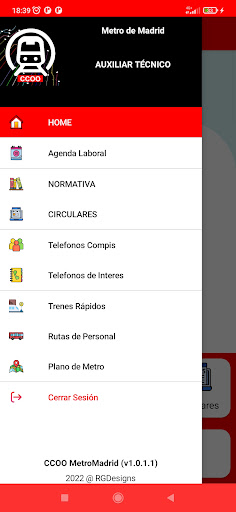 CCOO MetroMadrid Screen 2