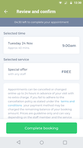 Meraki Salon Screen 3