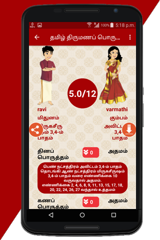 Tamil Marriage Porutham