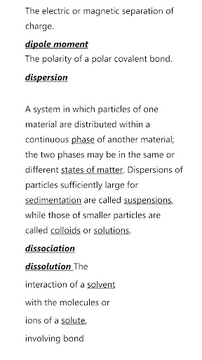 Chemistry Dictionary
