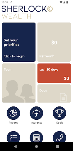 Android application Sherlock Wealth screenshort