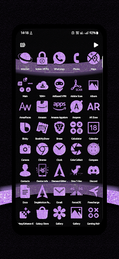 Screenshot of Diamond Glitter Icons