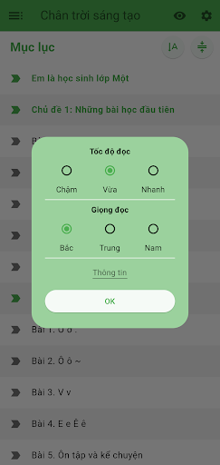 Tiếng Việt 1 Chân Trời tập 1+2 Screen 2