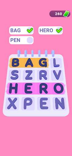 Word Search 3D Screen 2
