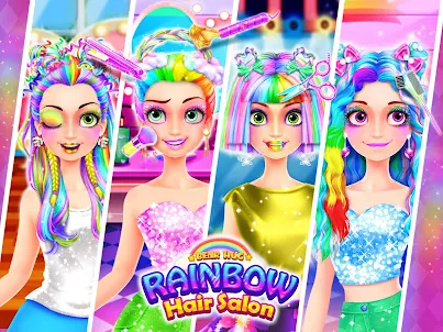 Rainbow Hair Salon - Dress Up
