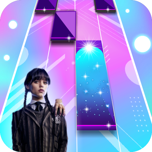 Rabu Addams Piano Tiles Game logo