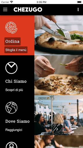 Android application Chez Ugo screenshort