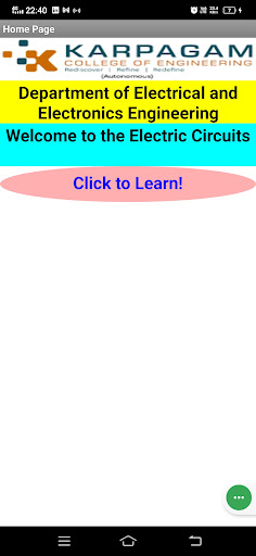 Android application Electric Circuits screenshort