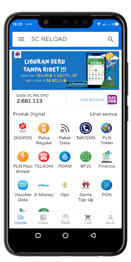 Android application SC RELOAD screenshort
