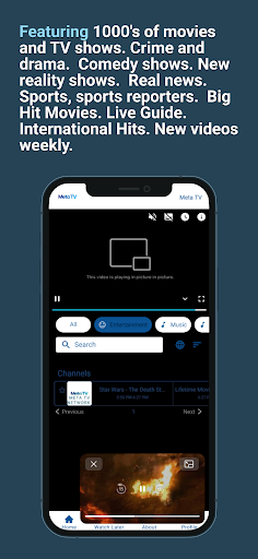 Android application Meta TV screenshort
