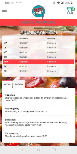 Android application Pizza & More screenshort