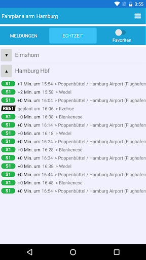 Fahrplanalarm Hamburg Screen 3