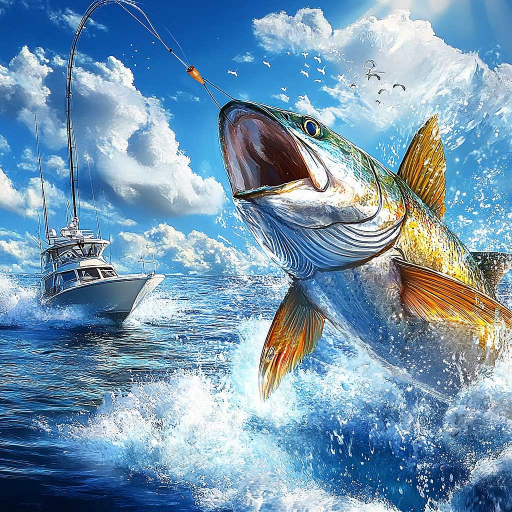 Ocean Fishing King Logo