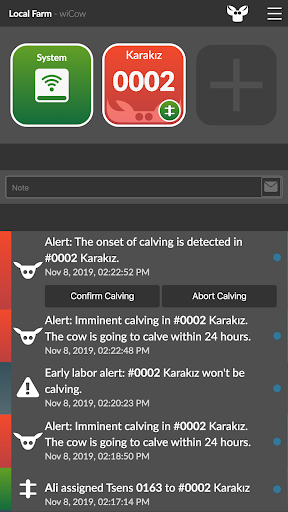 Android application wiCow Pro screenshort