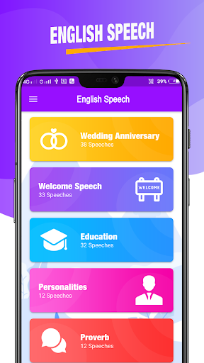 Android application English Speech 2024 (offline) screenshort