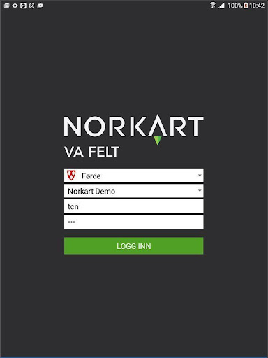 Android application NORKART VA Felt screenshort