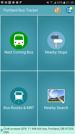 Android application Portland Bus Timetable screenshort