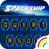 Neon Spaceship Keyboard Theme icon