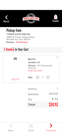 Screenshot of Those Guys Pies