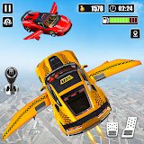 Flying Taxi Driving Game Sim icon