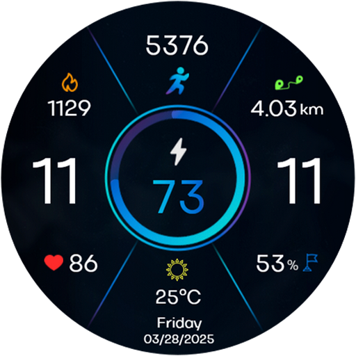 Digital NeoHorizon Watch Face Download on Windows