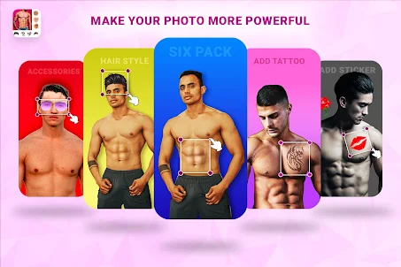Six Pack Abs -Hair Style Photo