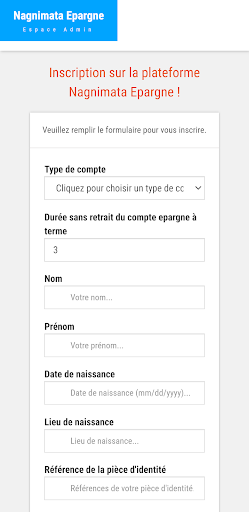 Android application Nagnimata Service screenshort