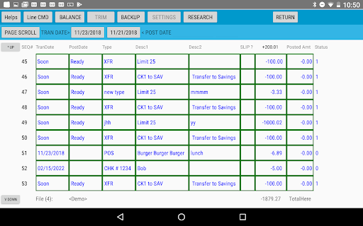 Android application N Checks screenshort