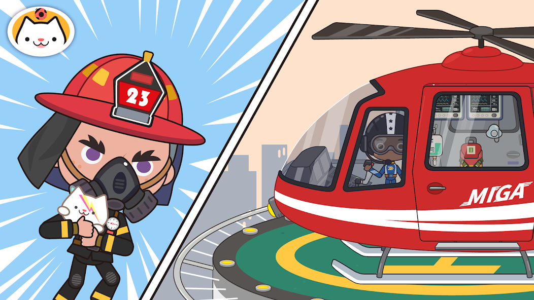Miga Town: My Fire Station banner