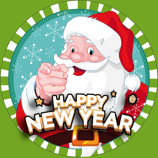 Merry Christmas and Happy New Year 2020 animation. Santa Claus