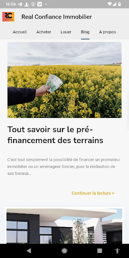 Real Confiance Immobilier Screen 3