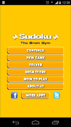 Android application Sudoku - The Brain Gym screenshort