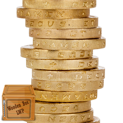gold coins wallpaper logo