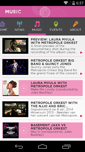 Metropole Orkest Screen 3