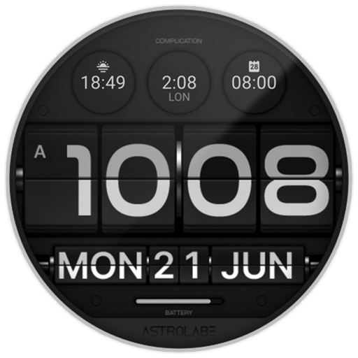 ASTRO watch face flip logo
