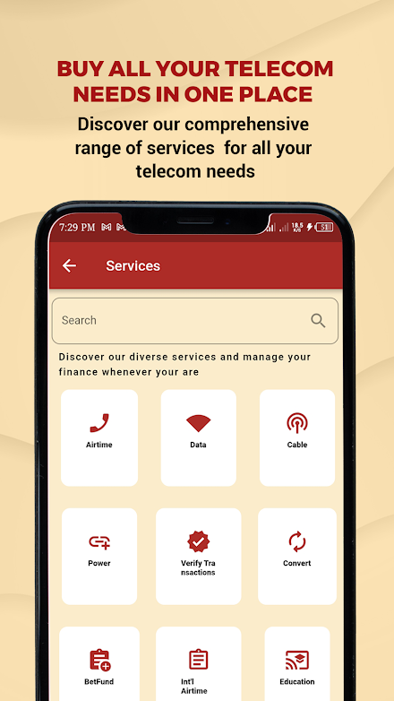 EMB Telecoms Screen 3