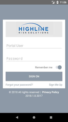 Android application Highline Risk Solutions, LLC screenshort