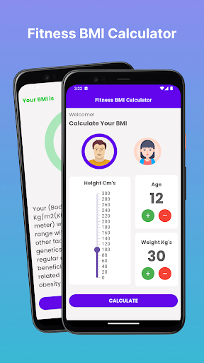 Android application Fitness BMI Calculator screenshort