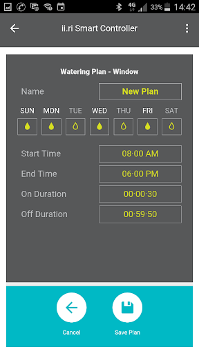 ii.ri Irrigation Control Screen 3