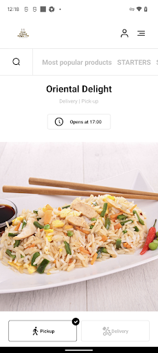 Android application Oriental Delight screenshort