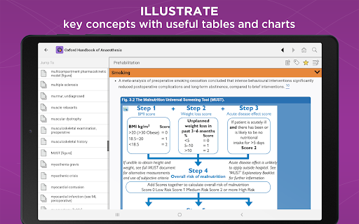 Screenshot of Oxford Handbook of Anesthesia