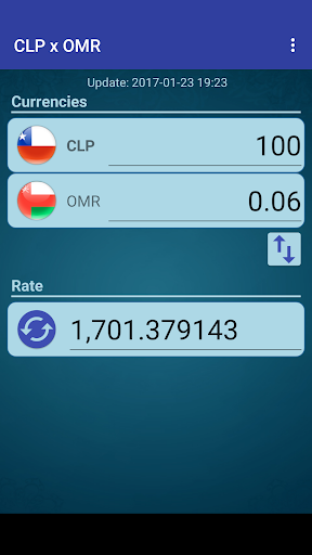 Android application Chile Peso x Omani Rial screenshort
