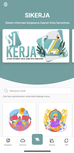 Android application SIKERJA SAMARINDA screenshort