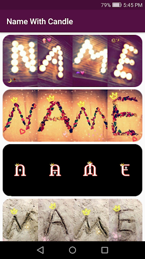 Android application Name Art - Write Name With Can screenshort