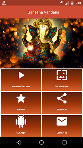 Android application Ganesh Vandana - Live Aarti screenshort